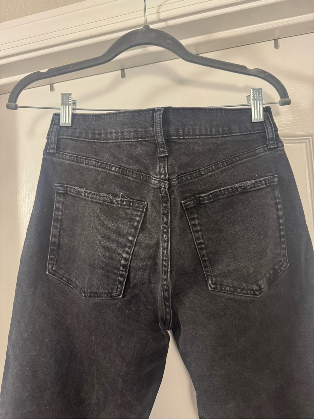 GAP Black Cropped Cheeky Straight Leg Jeans - Picture 8 of 14